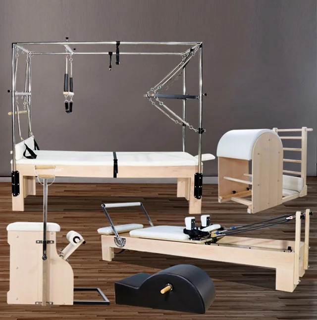 Senya factory supply pilates reformer five sets machines pilates reformer cadillac wunda chair Ladder barrel and corrector spine