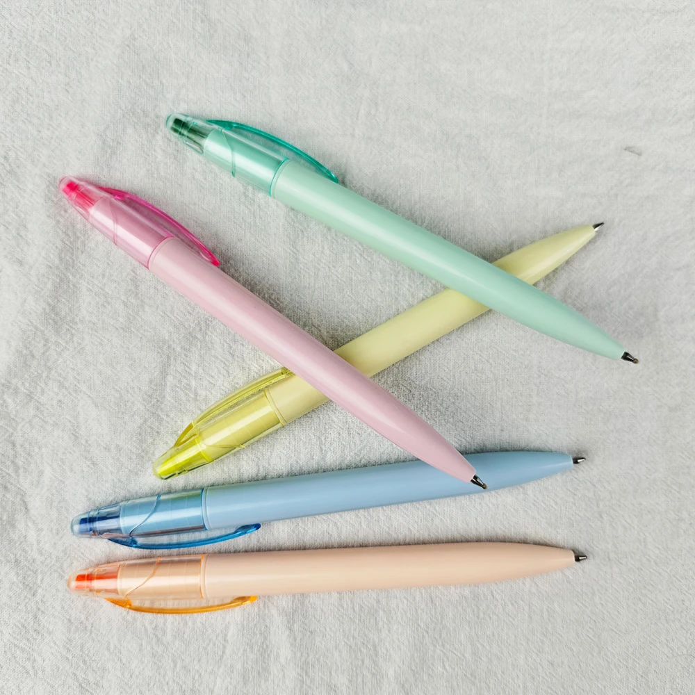 YF PEN New Style Double Tip Highlighter and Ballpoint Pen Custom Logo