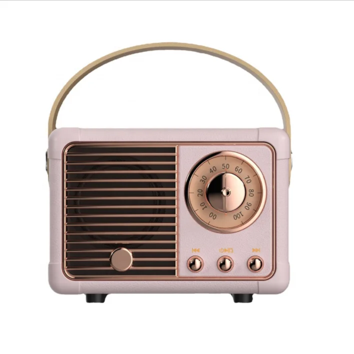 Creative Wireless Retro Radio Speaker Portable Audio Vintage Fashion Nostalgic Mini Stylish Classic Design Speakers