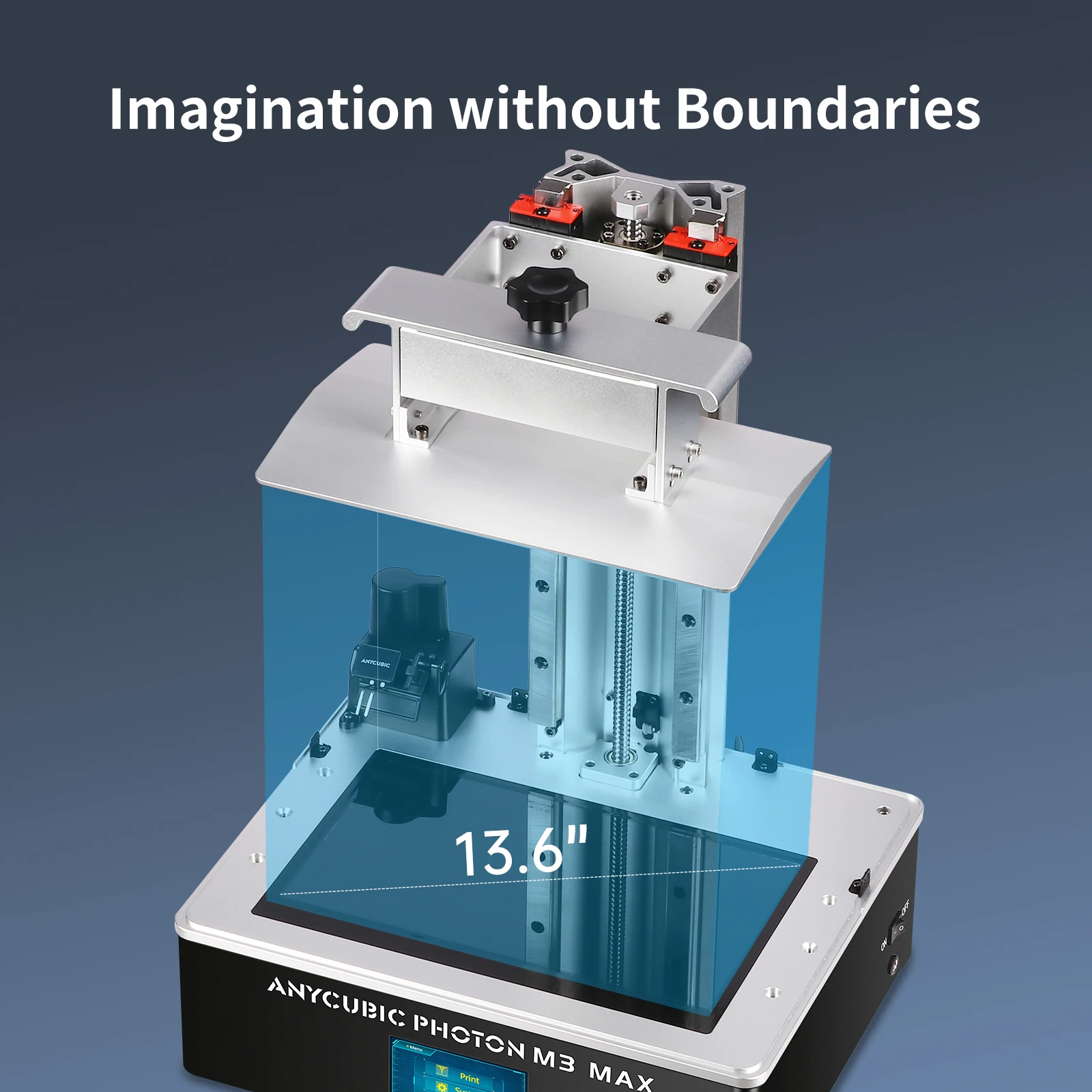 ANYCUBIC Photon M3 Max 13.6 Inch 7K Monochrome Screen Larger Resin 3d Printer 298*164*300mm LCD 3d printer