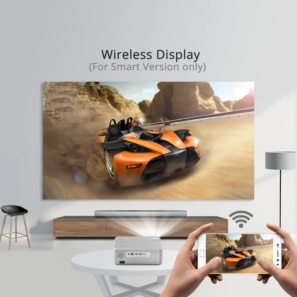 
BYINTEK K15 1080P Android WIFI LCD Video Projector 5000 Lumens 