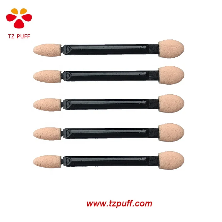 
Factory Direct Wholesale Cheap Dual-ends Disposable Sponge Eyeshadow Applicator with Foam Tip 