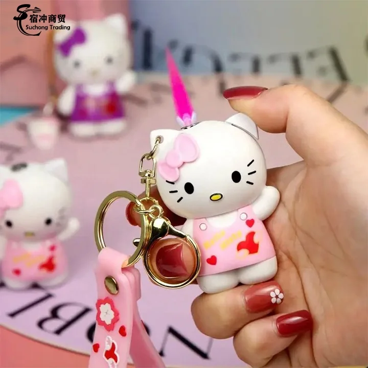 3D мультяшный розовый фиолетовый Hello Kitty газовый красный пламя