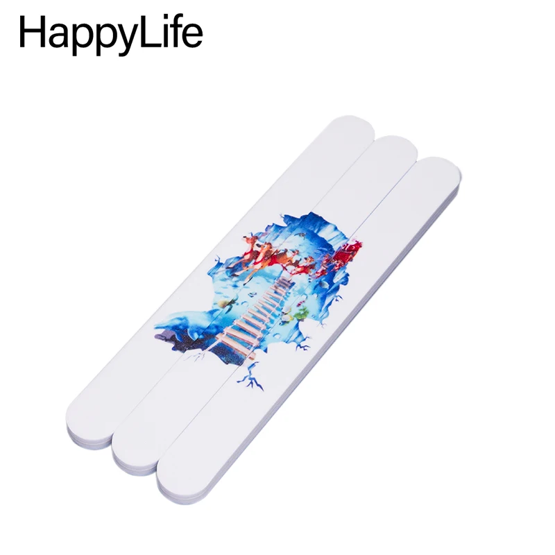 
 Оптовая продажа, профессиональный, высококачественный, под заказ, красочный, острый, прямой, частный бренд, эластичная губка для ногтей с узором  