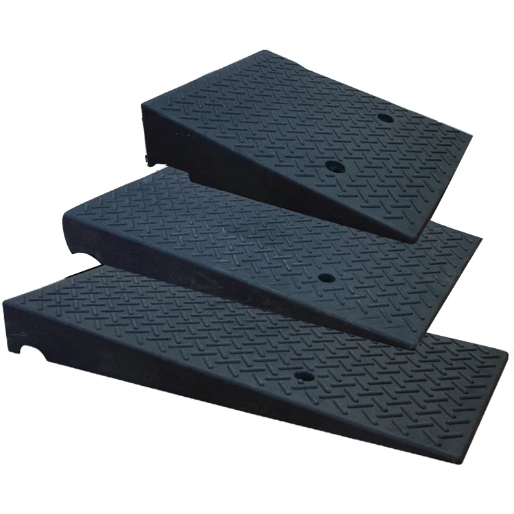 Trafficway Black Kerb Ramp High Rubber Curb Ramps Garage Threshold Fixed Curb Ramps