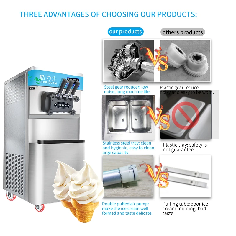 MK-628DB  beautiful  high quality commercial battery operated ice cream mold wafer biscuit  machine big  capacity for business