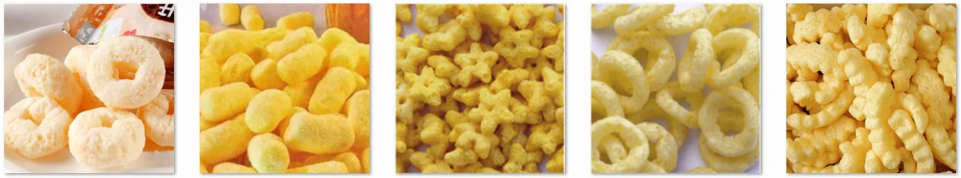 2021 Corn Wheat Puffed Snacks Making Machine Snacks Food Twin Screw Extruder Production Line