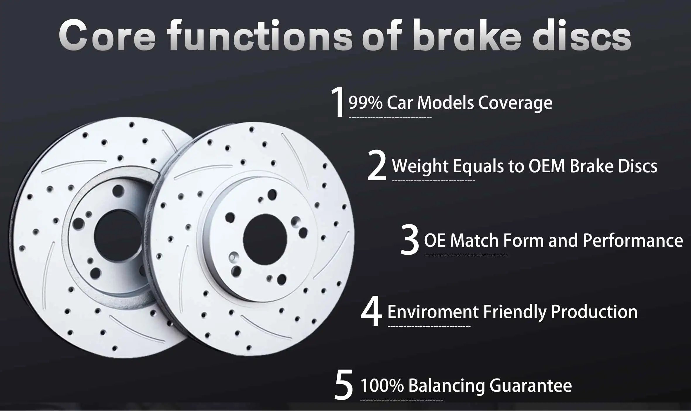 Auto Brake Systems Spare Parts Car Accessories Front Best Brake Disc Car Auto Brake Pads