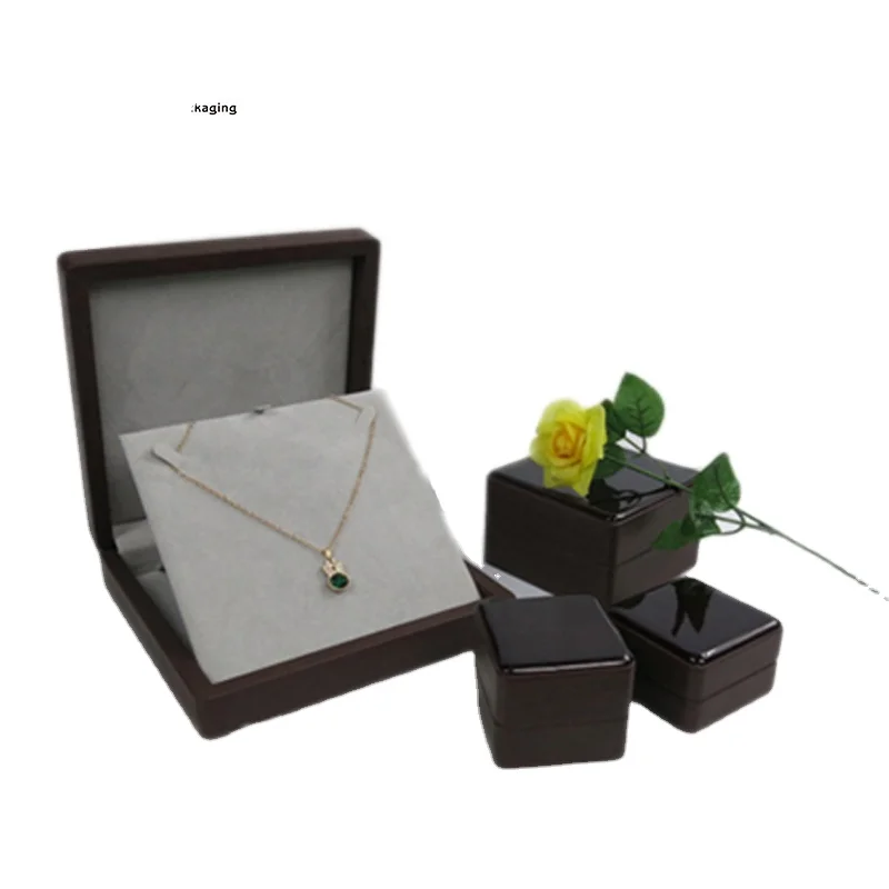 Antique Wooden Jewelry storage Box for Necklace Ring Bracelet Pendant display