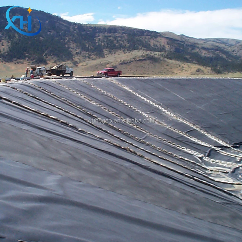 PVC EPDM LLDPE HDPE 0.5-2mm Plastic Sheet Watertight Water Geomembrane impermeable barrier