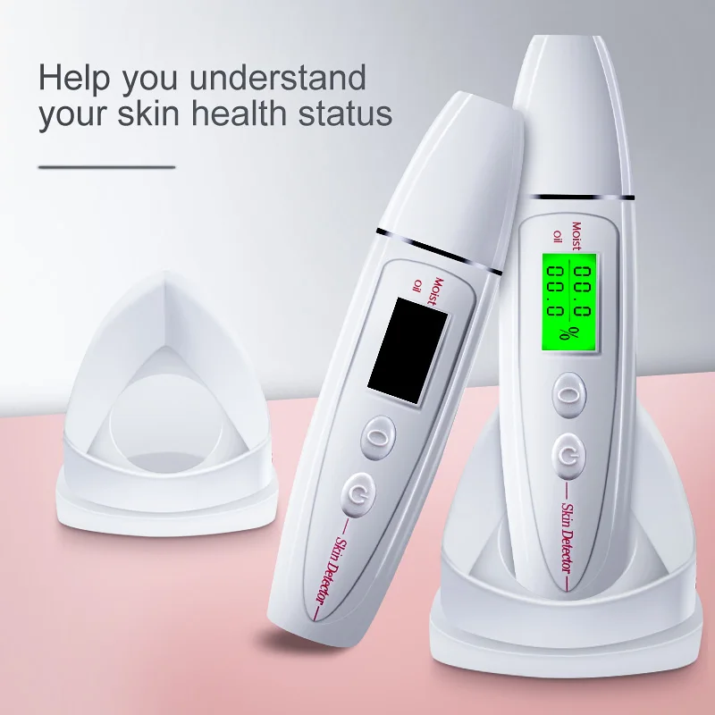 The skin tester digital LCD portable skin moisture analyzer monitoring analysis facial treatment tester