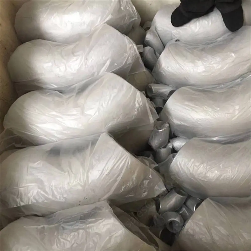 butt welded aluminum pipe fittings 2.5 inch sch40s Al 7075 aluminium alloy 90 degree elbow pipe