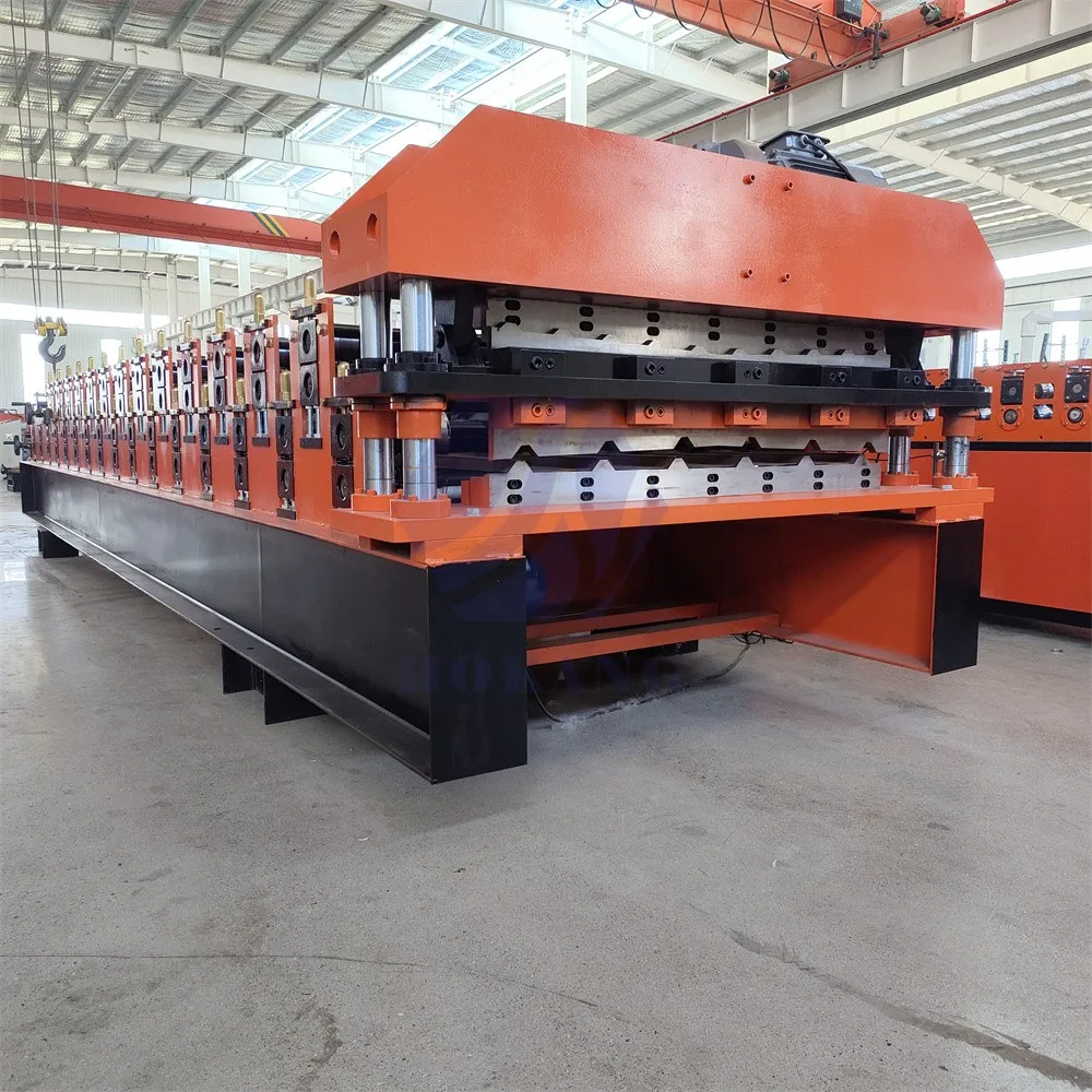 Metal Steel Double Layer Iron Sheet Cold IBR Trapezoidal Rib Roll Forming Making Machine