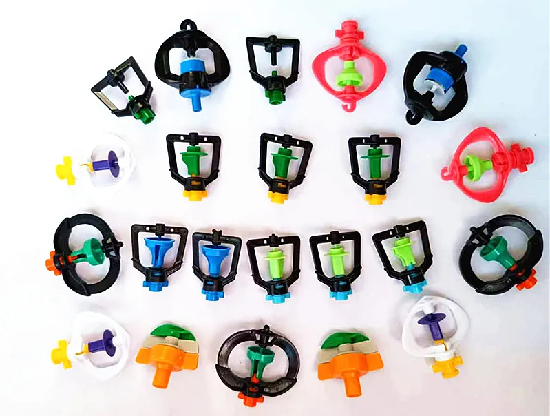 Multi-outlet Nozzle 360 Garden Drip  Irrigation Sprinkler Watering Rotating Sprinkler i