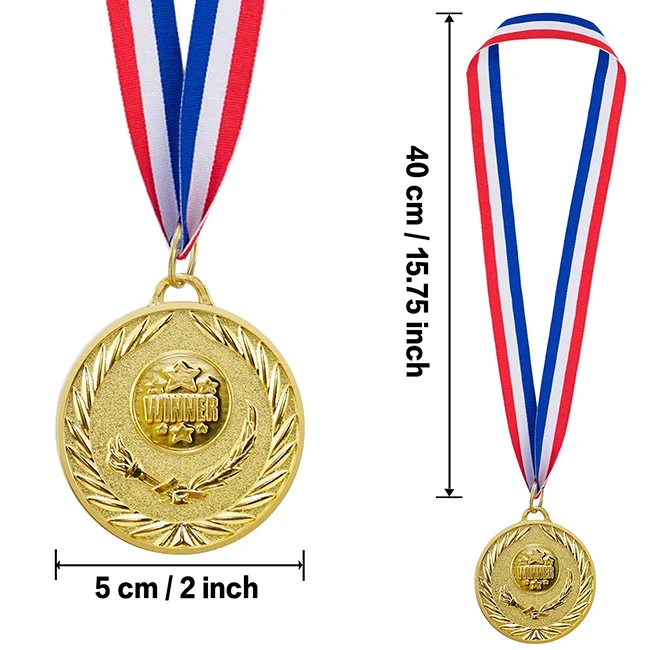 AI-MICH Manufacturers Wholesale Metal Medal Sports Running Gold Medals Custom Logo Sublimation Blank Medal