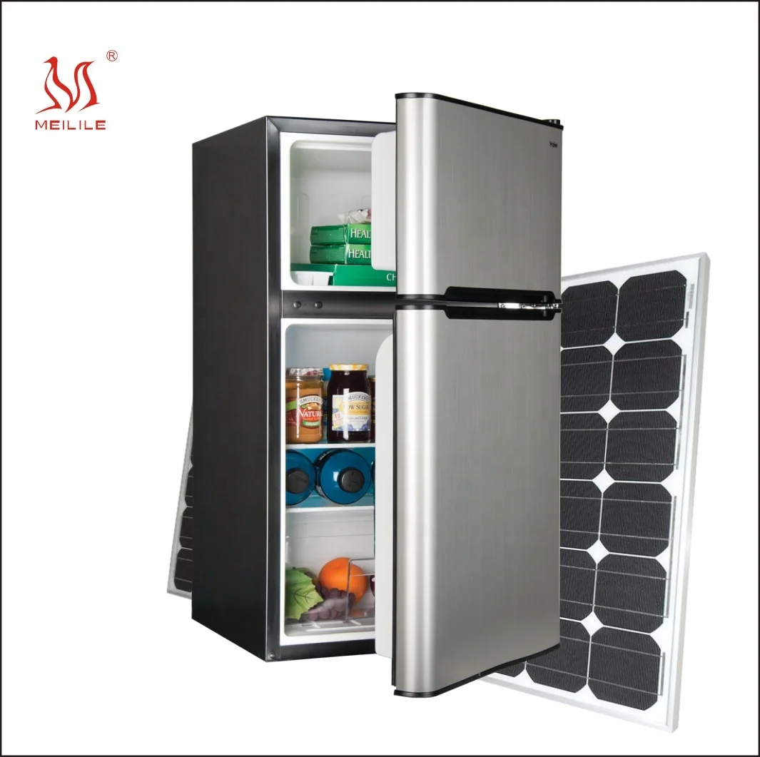 DC12V solar refrigerator 12V 118L fridge freezer