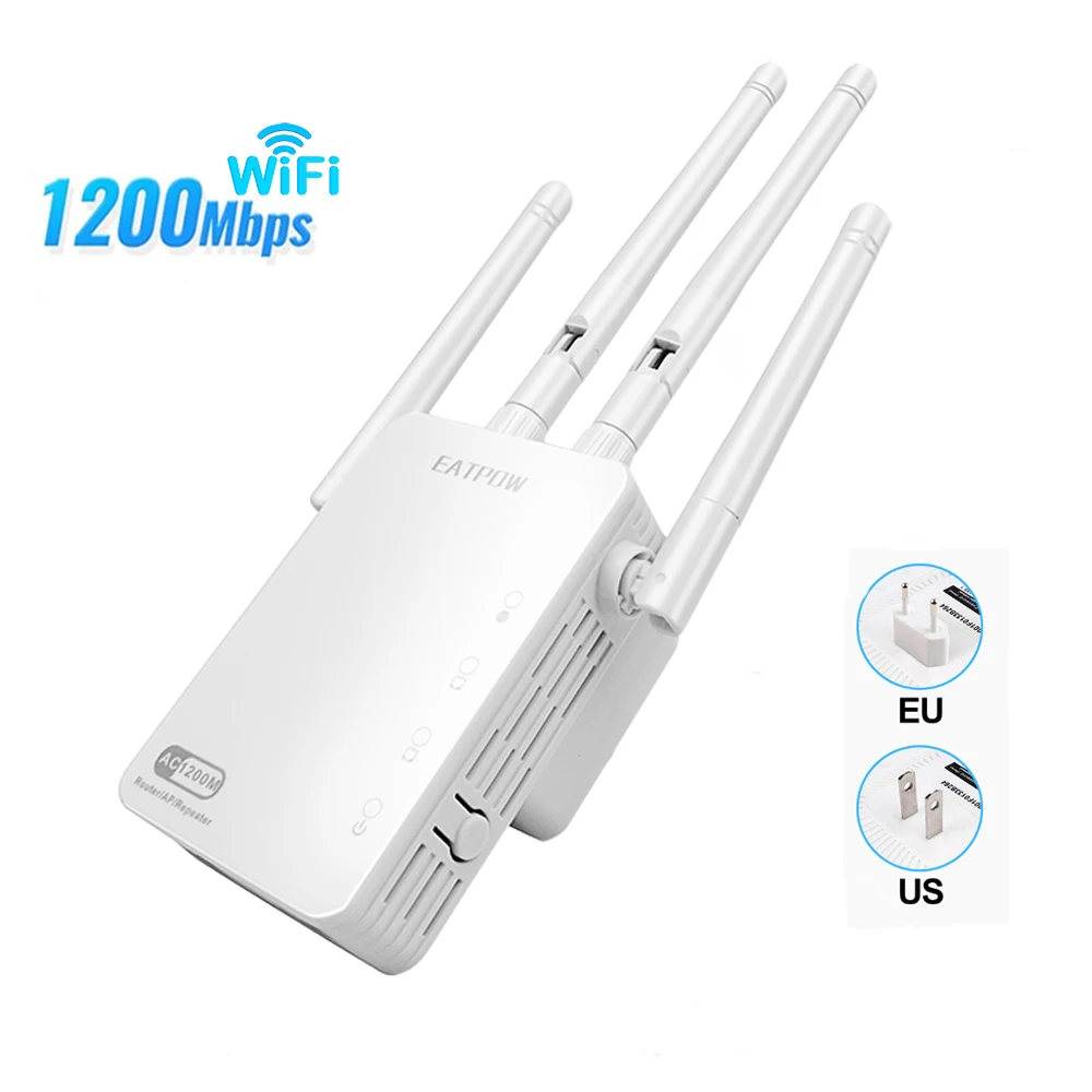 1200Mbps AC Wireless Repeater 2.4GHz &5.8GHz Dual Band wifi extender 1200mbps repeater  wifi repeater rang extend Signal