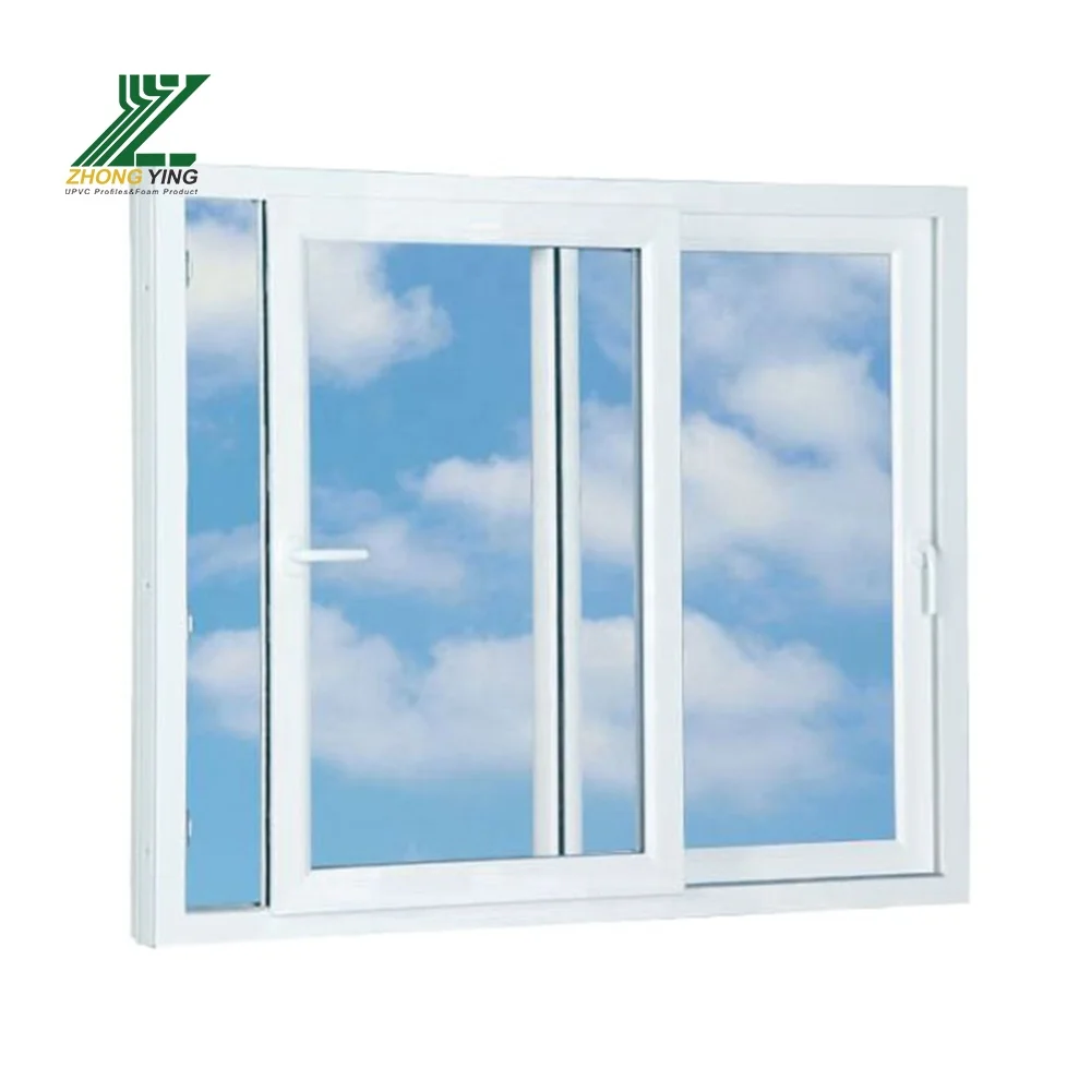 House Cheap American Home Australian Windows Safety Burglar Proof Flat Roof Plastic Pvc Upvc Silding Window