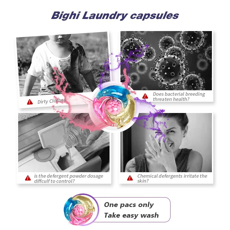 Liby Grepower laundry beads detergent washing pods capsule oem detergent en polvo laundry pods manufacture