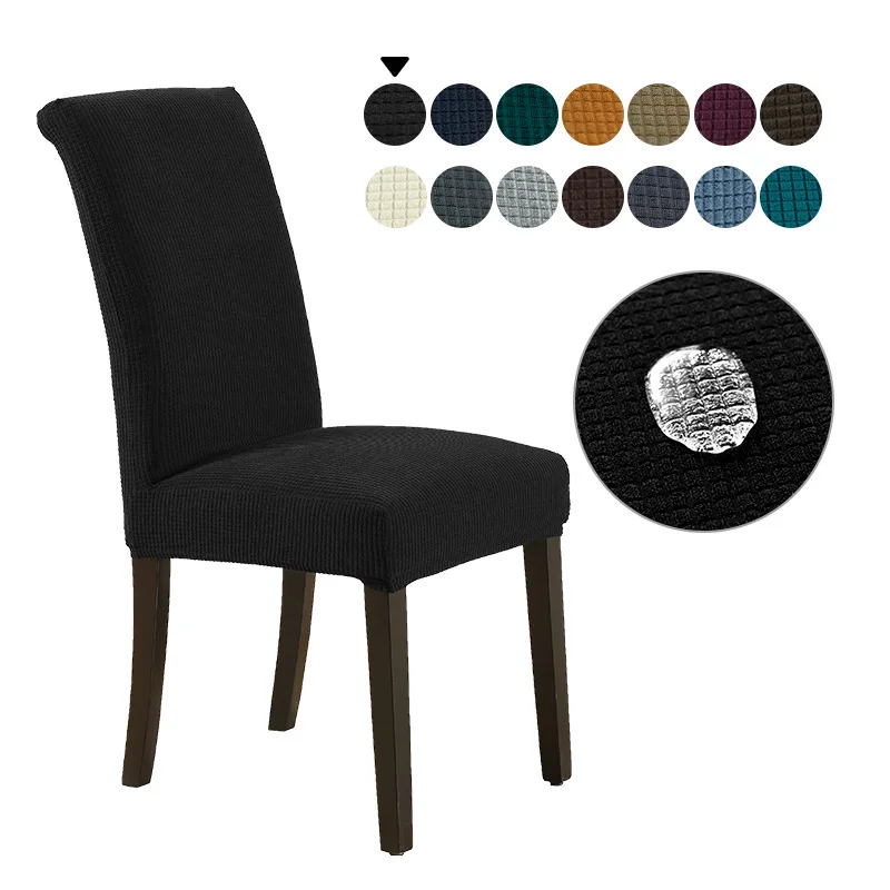 Universal Waterproof Stretch Stripe Chair Cover for Dining Room Decor and Events Wedding