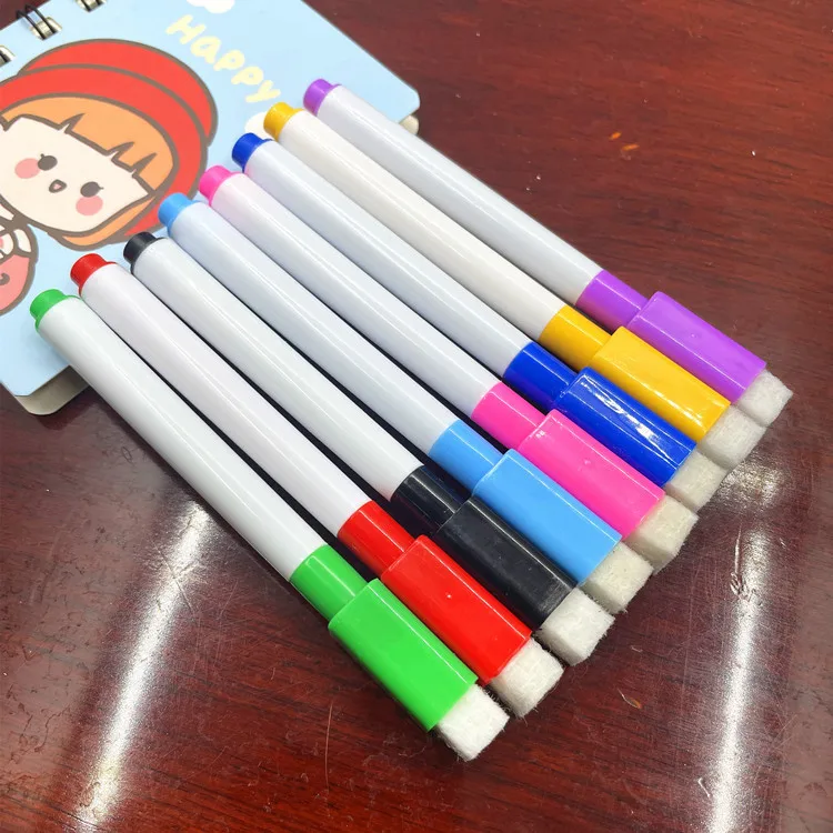 Dry Erase Marker Muti-color dry erase white board marker pen set with or without magnet with eraser for white board