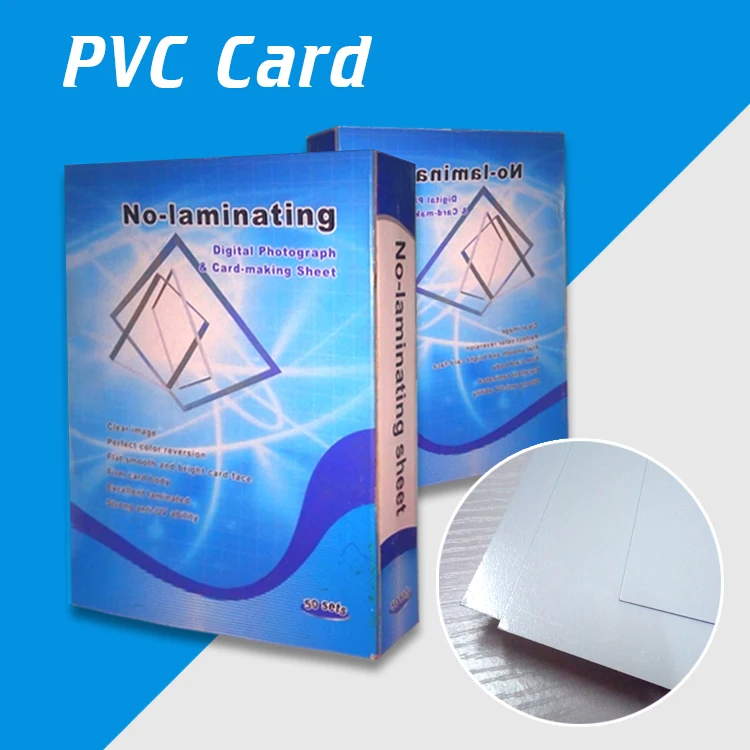 Inkjet printable card non-lamination PVC sheets For Id card white card inkjet dragon sheets 0.78mm a4