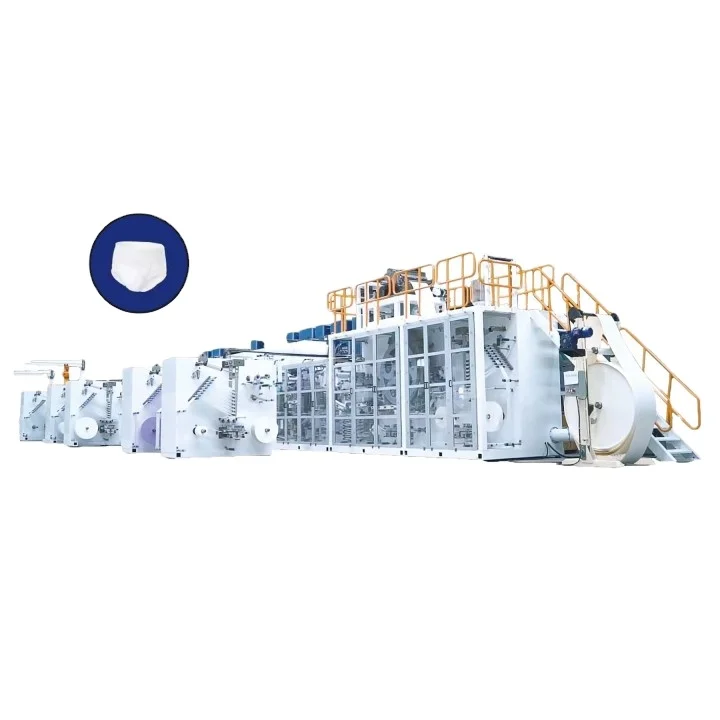 China professional manufacturer baby pull up diaper making machinery
