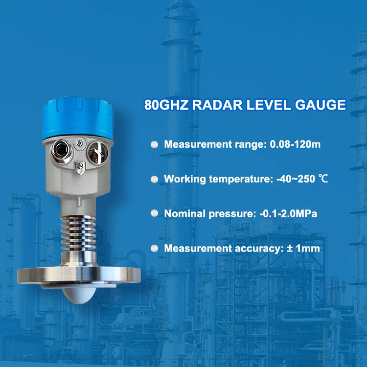 Solid and Liquid Water Radar Level Transmitter Instruments Measuring