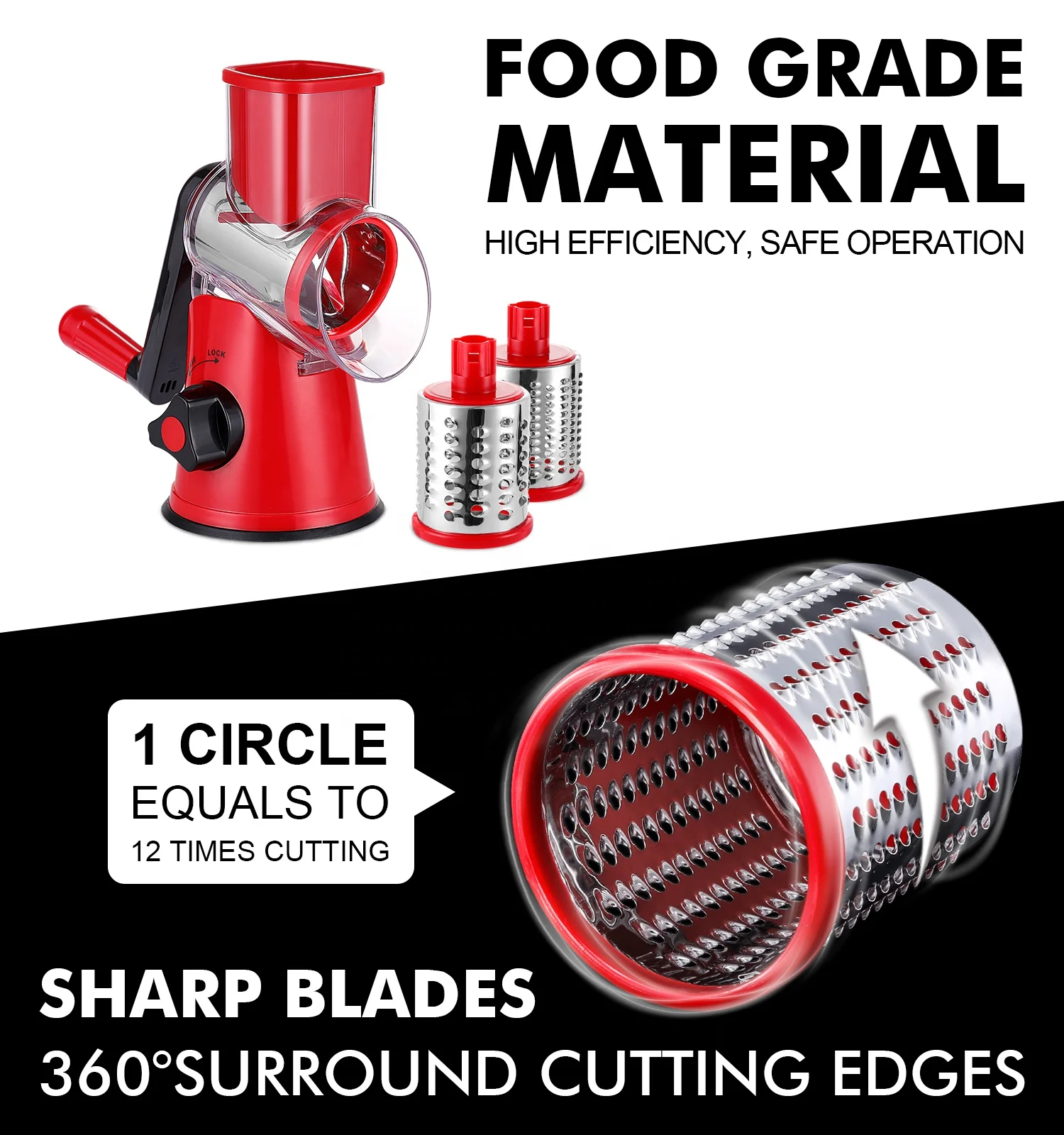 Kitchen multi function veggie grater fruit chopper adjustable mandolin fruit potato cutter slicer grater