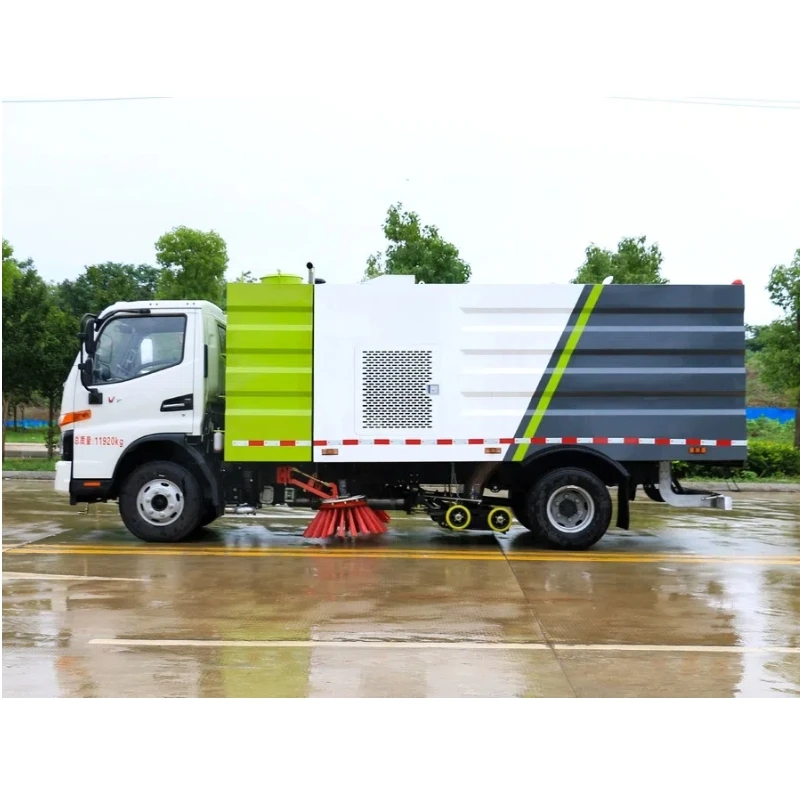 Bestselling Cleaning and Sweeping Vehicle Stainless Steel High Pressure Pipeline JAC 9 m ³ Cleaning and Sweeping Vehicle