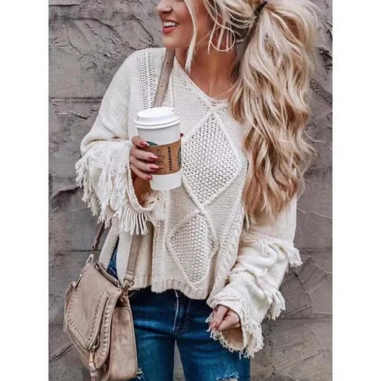 
New Style Woman Fringe Sweater 