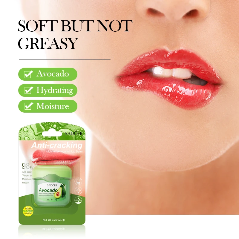 Осенне зимняя трансграничная Внешняя торговля оптовая продажа английская помада из Авокадо увлажняющая Уход за губами