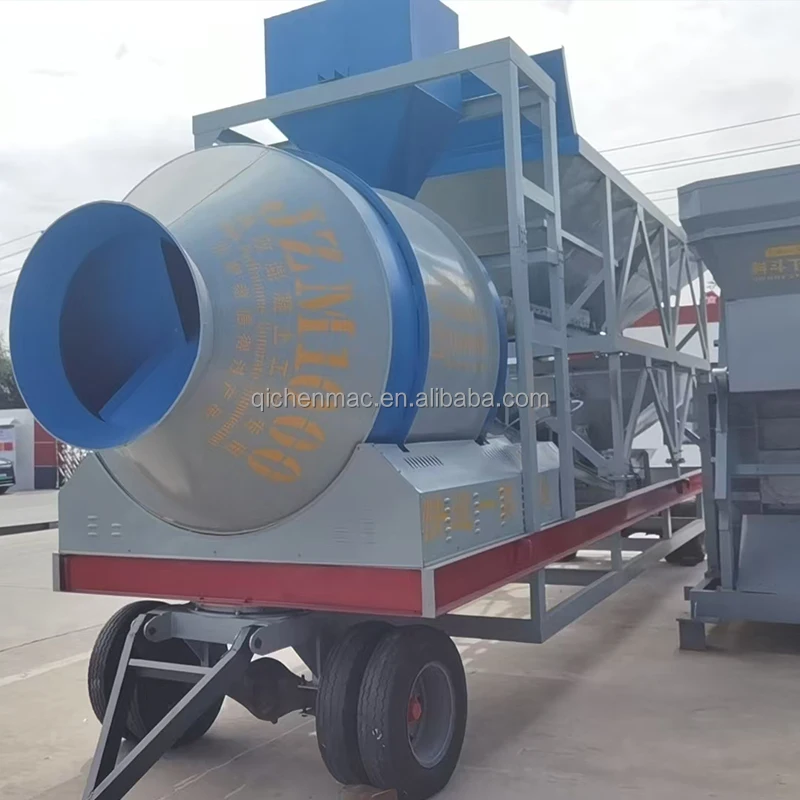 Mobile concrete batching plant trade YHZS50 with JZM750 mixer for sale