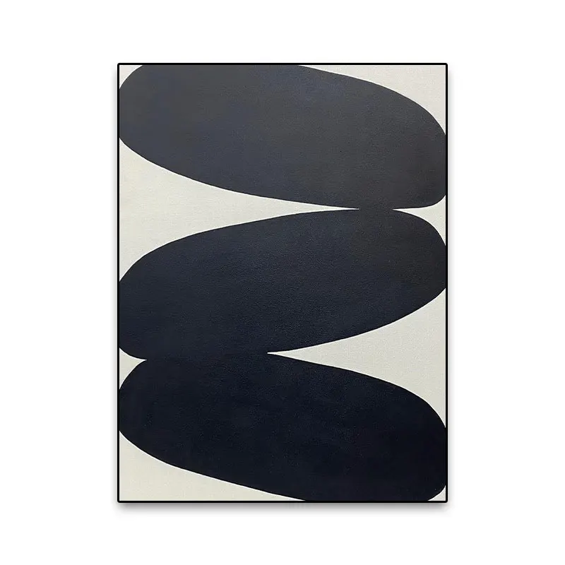 Modern creative minimalist design home living room abstract painting hand-painted texture oil painting