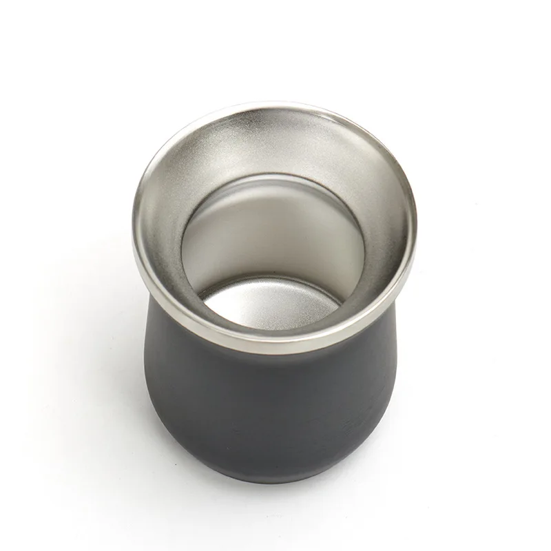 2023 new custom Argentine mate tea cup beer mug stainless steel insulated double wall vacuum yerba mate cup with bombilla