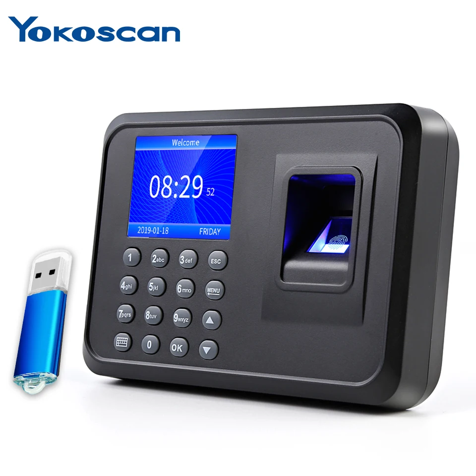 Factory sale office employee fingerprint time clock fingerprint time attendance machine