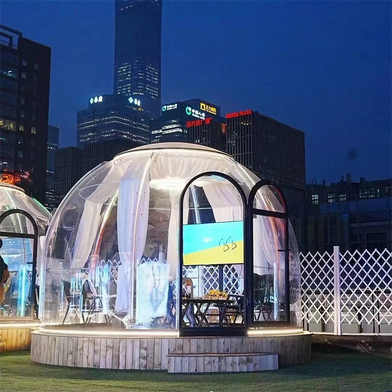 Full House Clear Skylight Round Lamping Dome Igloo Tent Polycarbonate Dome House Room