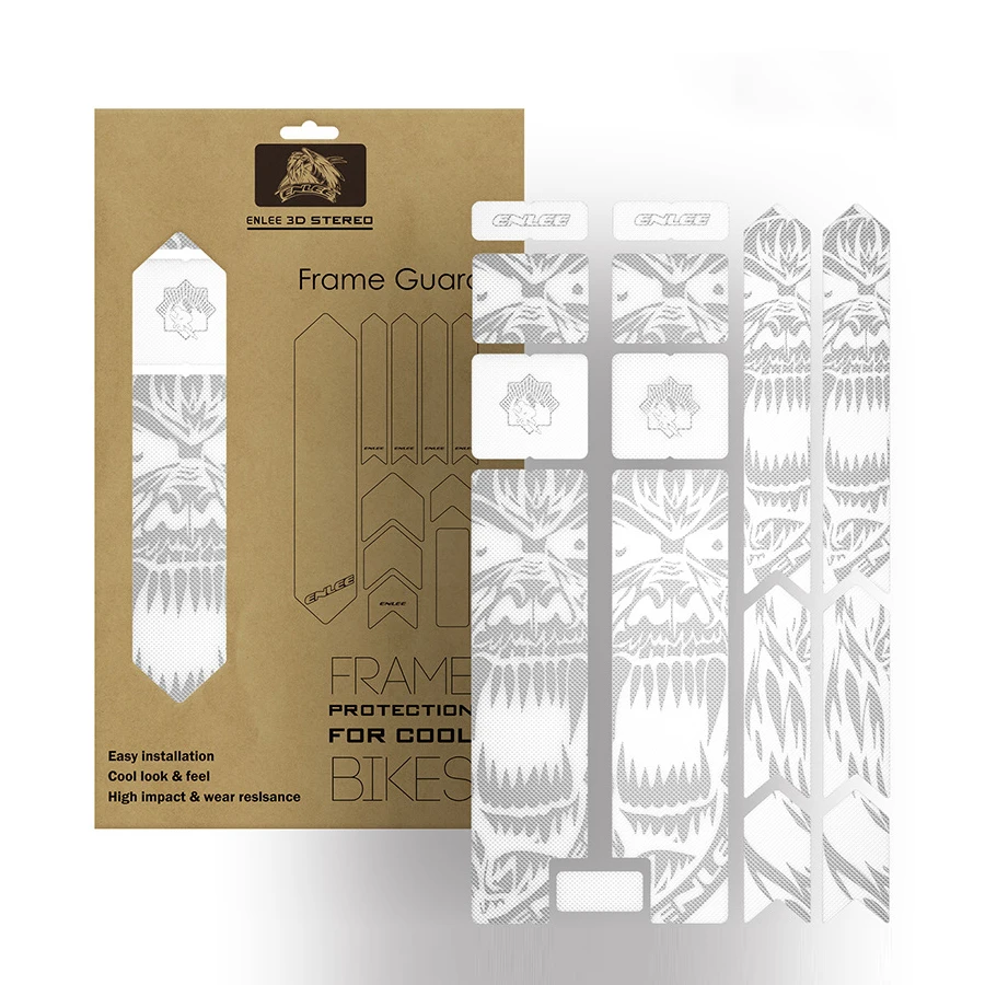 Mountain Bike Dirt Bike Chain Sticker Folding Frame Protective Film Sticker Mountain Bike Sticker