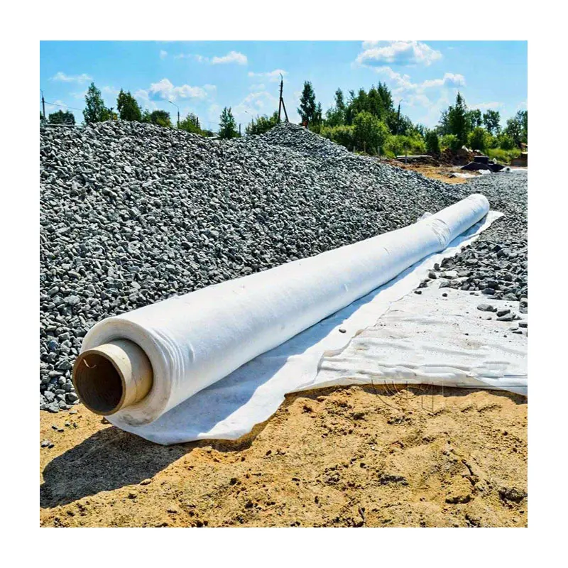 wholesale 150g 200g 250g polyester nonwoven geotextile for road construction