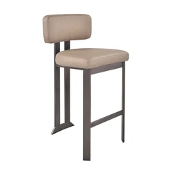 Hot Sale Industrial Gold Metal Bar Stool Counter Stool High Stools Leather Leisure Lounge Chair For Home