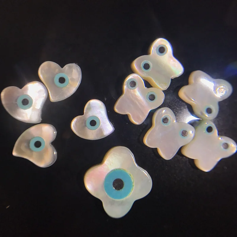 Wholesale Natural Shell 3-15mm Natural Mother of Pearl Shell Rounded Flower Oval Eye Ball Round Beads
