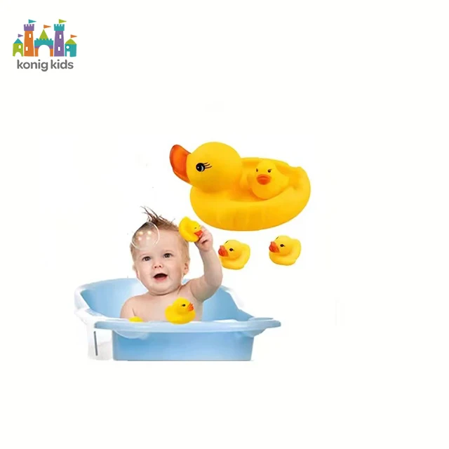 Tempo Toys RTS Rubber Ducks 12pcs Float & Squeak Small Rubber Ducks Bulk Baby banyo oyuncak jouets de bain Bath Toys