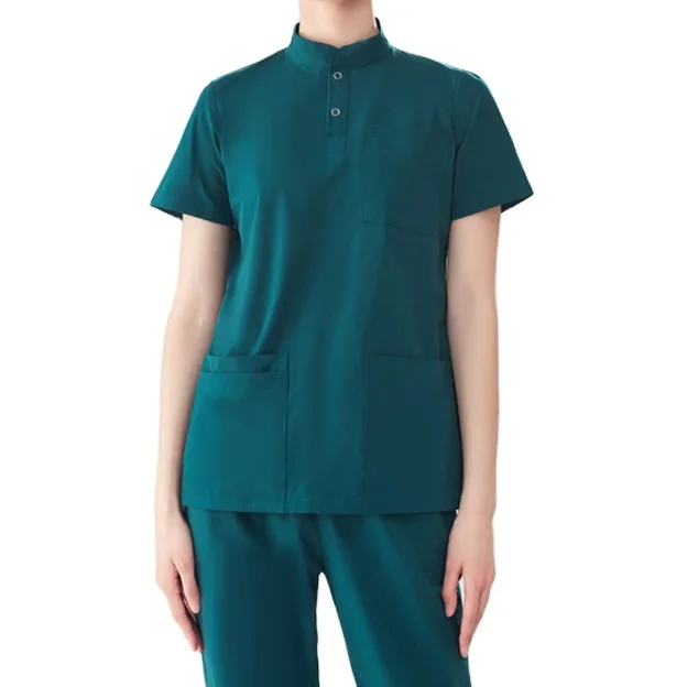 Medical scrub suits for women scrubs uniforms sets nurse with printed design medical clothes