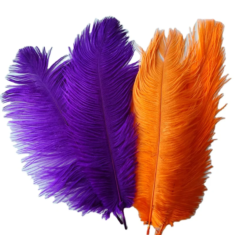 Factory Wholesale Decor Feather Natural Ostrich Feathers Cheap For Wedding Decoration Colorful Feathers 13-16 Inch(35-40 cm)
