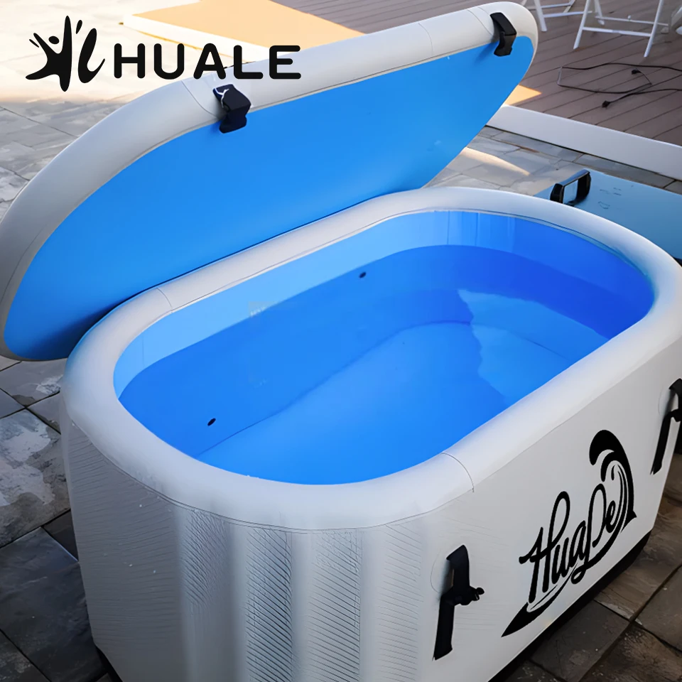 HUALE Factory Popular Athlete Fitness Recovery Ice Bath Drop Stitch Inflatable Portable Ice Tub Bath For Sale