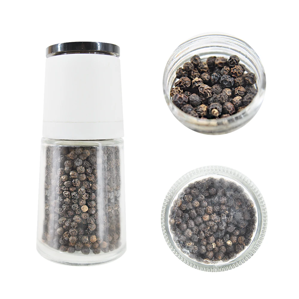 Kitchen Manual Salt And Pepper Shaker Grinder Seasoning Spice Glass Bottle Adjustable Mill Machine