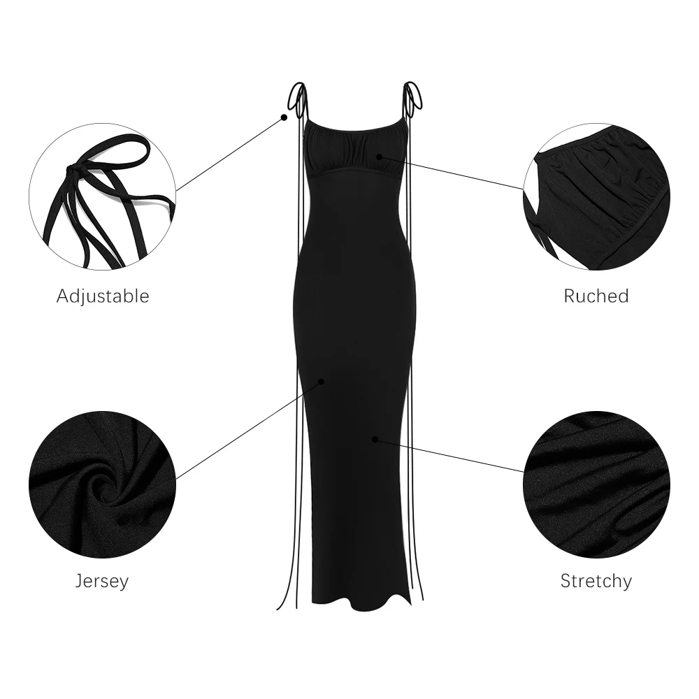 Hot Sexy Backless Jersey Stretchy Nightclub Dresses V Neck Halter Ruched Bodycon Maxi Women Casual Dresses