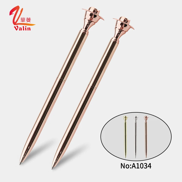 New Selling Promotion Gift metal flower ball pen with custom logo for office school