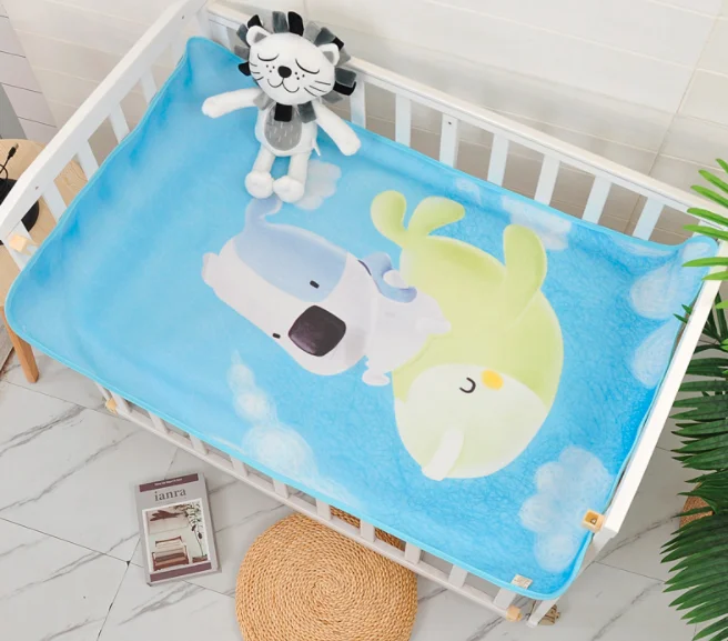 
Hot sale Cute manufacturer Summer kids children baby breathable rollable cooling bed ice silk bed set mat 