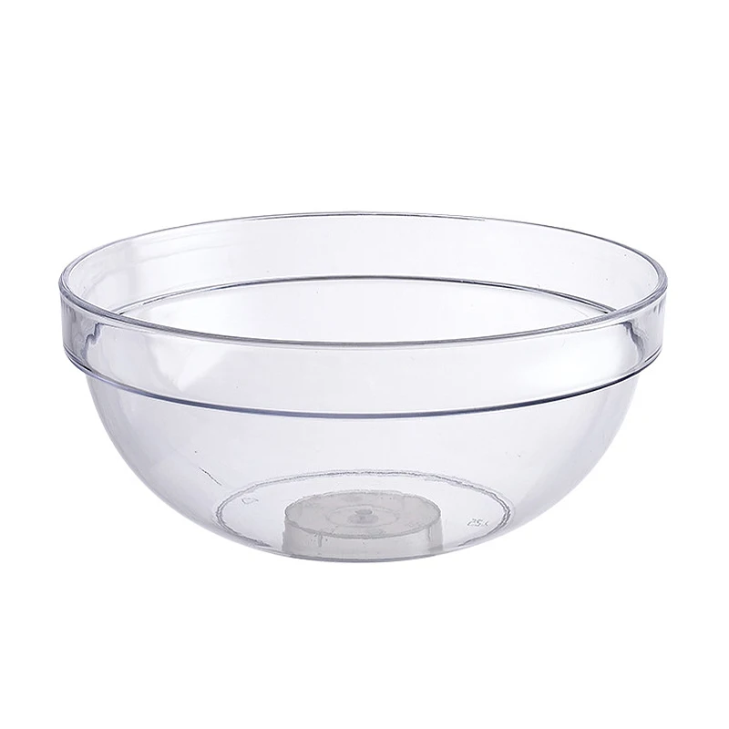 Durable Clear Acrylic Bowl Party Snack Fruit Salad Bowl Plastic Round Food Bowls